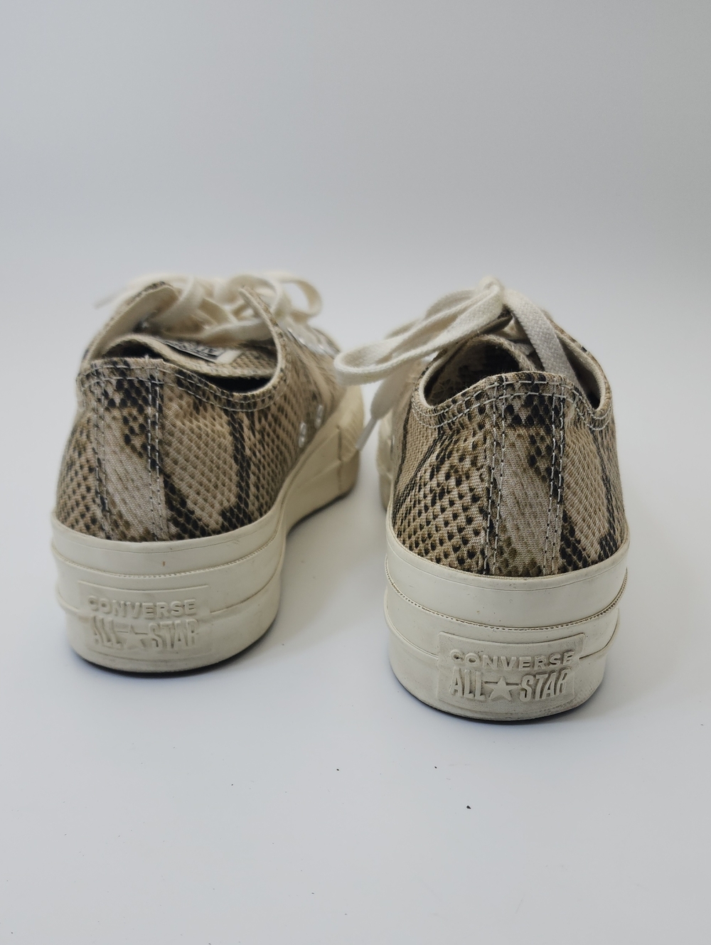 Converse Women's Chuck Taylor All Star Wild Lift Platform Low "Snakeskin" Size 7 - Picture 4 of 14